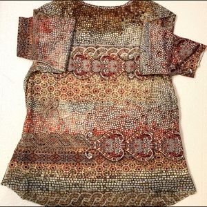 CJ Banks Multi-color, embellished blouse